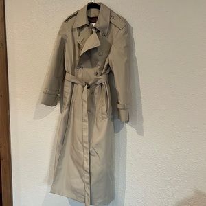 Cold weather trench coat from  London Fog with zip in liner.